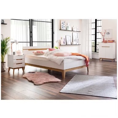VELADOR VINTAGE MAPI 3 CAJONES BLANCO RYR MUEBLES - 3