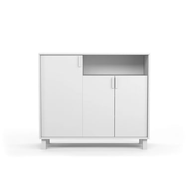 ZAPATERA RECIBIDOR SARA 3 PUERTAS BLANCO RYR MUEBLES - 3