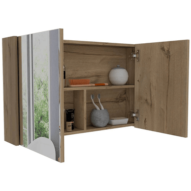 GABINETE MUEBLE DE BAÑO ALESSANDRA DUNA 2 PUERTAS Y ESPEJO RYR MUEBLES - 3