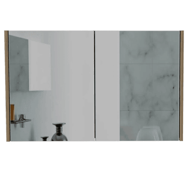 GABINETE MUEBLE DE BAÑO ALESSANDRA DUNA 2 PUERTAS Y ESPEJO RYR MUEBLES - 4