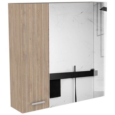 GABINETE MUEBLE DE BAÑO ANGEL MIEL 2 PUERTAS Y ESPEJO RYR MUEBLES - 3