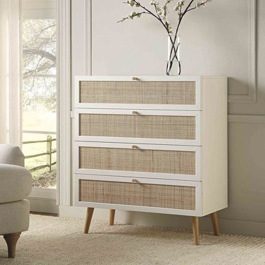 CÓMODA VINTAGE SHIKEI BLANCO RYR MUEBLES - 1