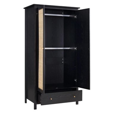 ROPERO VINTAGE MUMNU NEGRO 2 PUERTAS RYR MUEBLES - 2