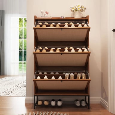 ZAPATERA MODERNA TAKUTO MARRÓN RYR MUEBLES - 2