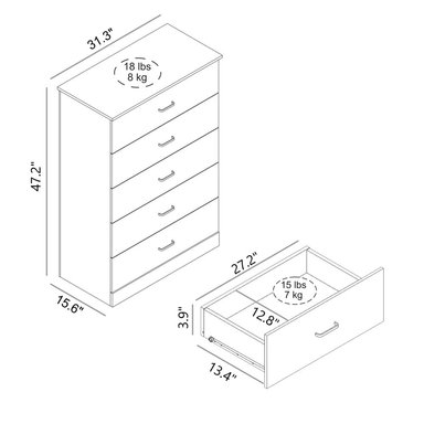 CÓMODA MODERNA TAPLA CENIZA RYR MUEBLES - 3