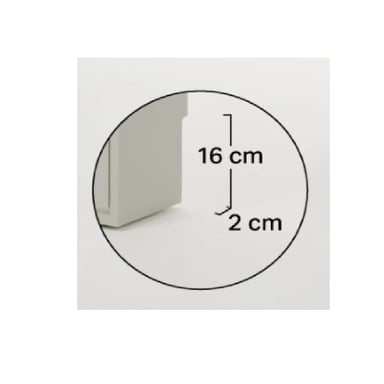 ZAPATERA CON CORTE PARA ZÓCALO MÍA 2 PUERTAS GRIS RYR MUEBLES - 4