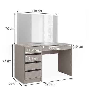 TOCADOR MODERNO CHISE CAPRI RYR MUEBLES - 3