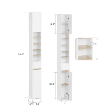 MUEBLE DE BAÑO HELENA BLANCO Y PANELA RYR MUEBLES - 3
