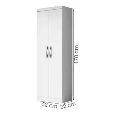ARMARIO MULTIUSOS KEYSI BLANCO ALTO 170 CM RYR MUEBLES - 4