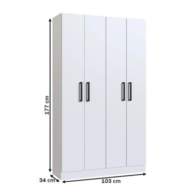 ARMARIO MULTIUSOS CAYU BLANCO 4 PUERTAS RYR MUEBLES - 3