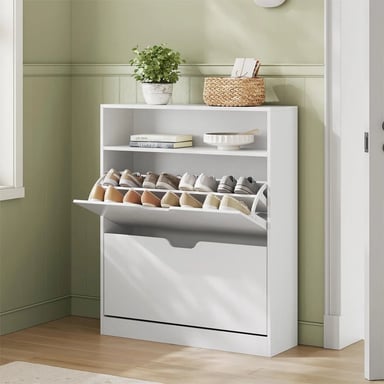 ZAPATERA MODERNA ESTRELLA BLANCO 1 PUERTAS RYR MUEBLES - 2