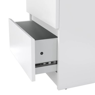 MESA DE NOCHE MODERNO KREE BLANCO RYR MUEBLES - 4