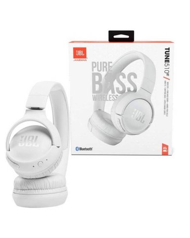 AUDÍFONOS MOTOROLA ON-EAR TUNE 510BT BLUETOOTH JBL 5.0 BLANCO - 1