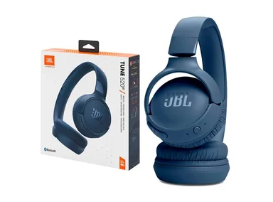 AUDÍFONOS JBL ON-EAR TUNE 520BT BLUETOOTH 5.3 PURE BASS SOUND AZUL - 1