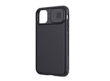 CASE NILLKIN CAMSHIELD PARA IPHONE 15 PRO NEGRO + MICA DE VIDRIO 11D COMPLETO - 3