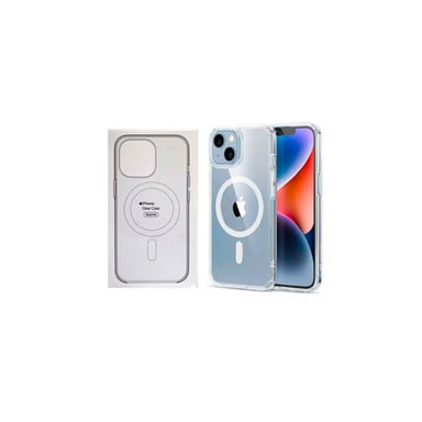 FUNDA CLEAR CASE CON MAGSAFE TRANSPARENTE + VIDRIO TEMPLADO PARA IPHONE 14 - 2