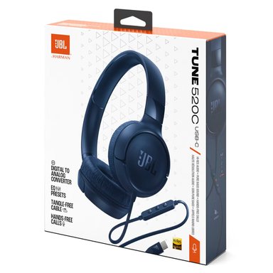 AUDIFONOS JBL TUNE 520C CON CONECTOR TIPO-C - AZUL - 3