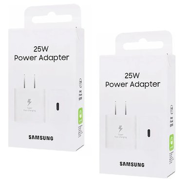 PACK X2 ADAPTADORES 25W GAN SIN CABLE BLANCO - 2