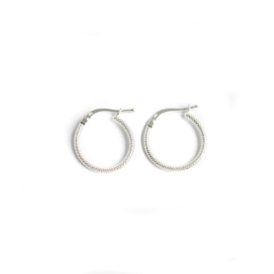ARETE CLEO JOYAS & ACCESORIOS MINI LISA PLATA MUJER - 1