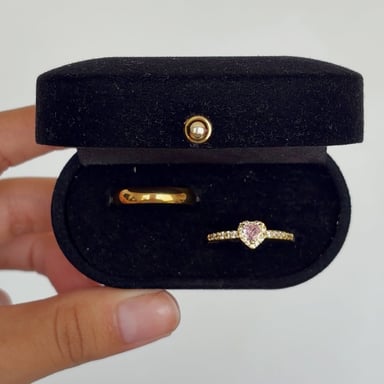 SET PROMESA ETERNA DORADO ACERO - 2