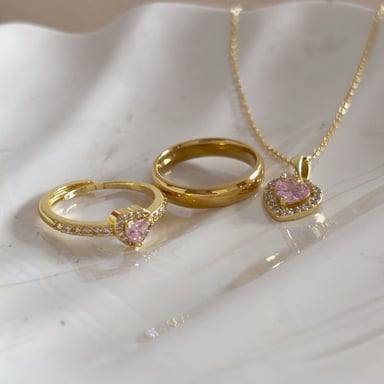 SET PROMESA ETERNA DORADO ACERO - 3