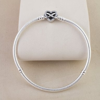 PULSERA COLA DE RATÓN CORAZÓN INFINITO ESTILO PANDORA - 4