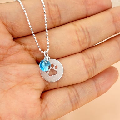 COLLAR HUELLA PET LOVER PLATA - 3