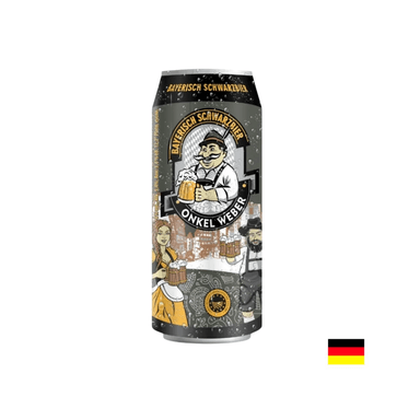 TWELVEPACK CERVEZA ONKEL WEBER DE CEBADA NEGRA LATA 500ML - 2