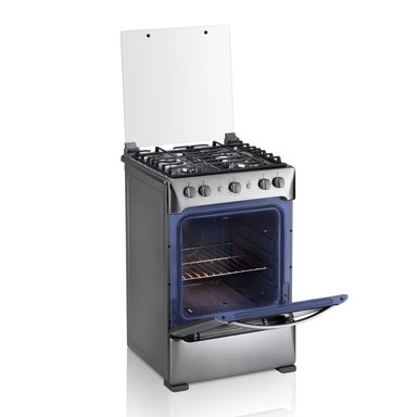 COCINA A GAS GLP INDURAMA 4 HORNILLAS GRANADA ZAFIRO - ACERO INOX - 4