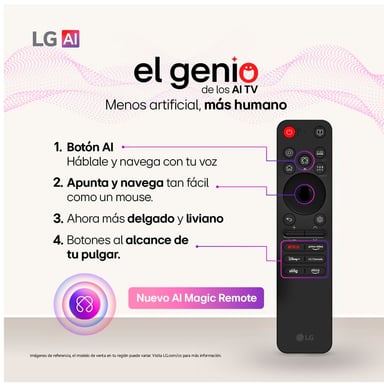 TELEVISOR LG 65 SMART UHD 4K 65UA7300PSB + MAGIC REMOTO LG MR25GA - 2