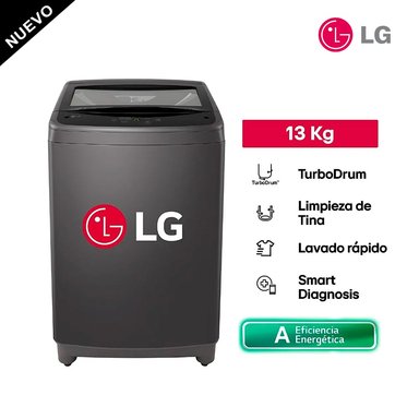 LAVADORA AUTOMÁTICA LG SMART INVERTER WT13BVTB 13 KG TURBODRUM - 1