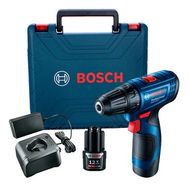 TALADRO ATORNILLADOR BOSCH GSR 120 12V + BATERÍAS + MALETA - 1