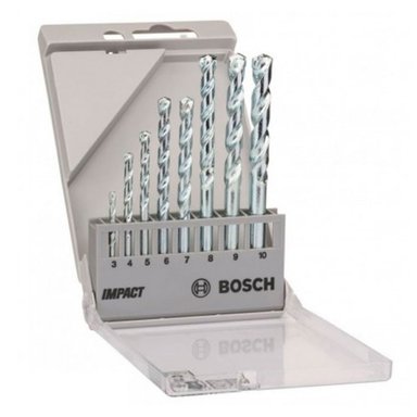 SET 8 PIEZAS BOSCH BROCA MURO CYL-1 DE 3 4 5 6 7 8 9 Y 10MM - 2
