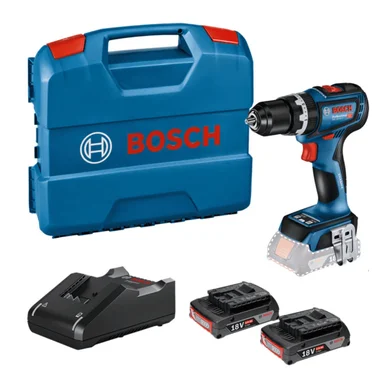 SET DE HERRAMIENTAS BOSCH TALADRO PERCUTOR GSB 18V-90 C BRUSHLESS 1/2' 18V + 2 BATERÍA - 1