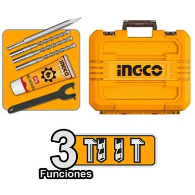 ROTOMARTILLO INGCO 20V SDS PLUS 4.5J CON 2 BATERÍAS 5AH CRHLI202885 - 5