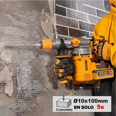 ROTOMARTILLO INGCO 20V SDS PLUS 4.5J CON 2 BATERÍAS 5AH CRHLI202885 - 6