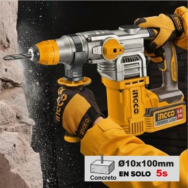 ROTOMARTILLO INGCO 20V SDS PLUS 4.5J CON 2 BATERÍAS 5AH CRHLI202885 - 7