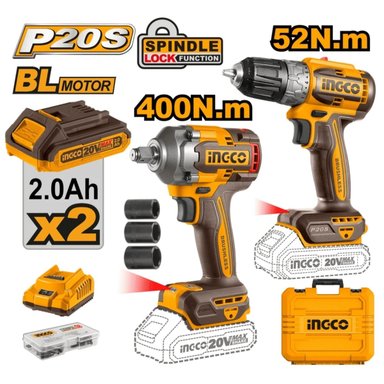 ROTOMARTILLO CRHLI202882 INGCO 20V BL SDS PLUS 4.5J + BAT - 2