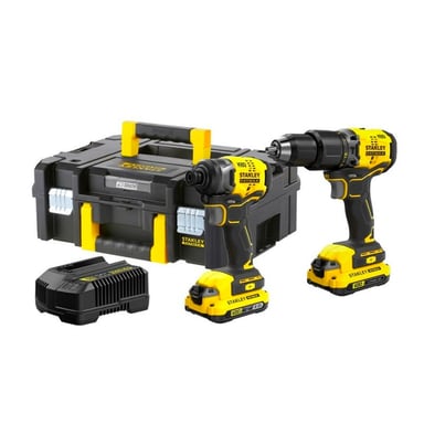 TALADRO PERCUTOR BRUSHLESS 20V+ ATORNILLADOR IMPACTO 20V SBDI465D2T - 1