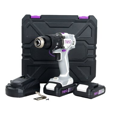TALADRO ATORNILLADOR PERCUTOR BRUSHLESS 1/2' 80NM + 2 BATERÍAS + CARGADOR NEO TP 1213/4/20 K2 - 1