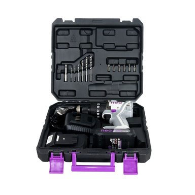 TALADRO ATORNILLADOR PERCUTOR BRUSHLESS 1/2' 80NM + 2 BATERÍAS + CARGADOR NEO TP 1213/4/20 K2 - 3