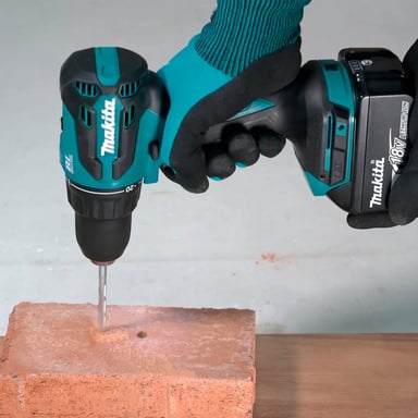 TALADRO PERCUTOR MAKITA 1/2' 18V 2VEL 2AH +MALETIN DHP490WVEX - 4