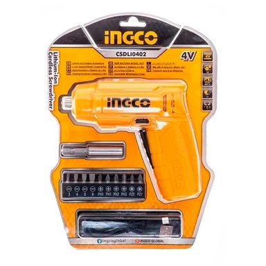 ATORNILLADOR INGCO INALAMBRICO CSDLI0402 1/4' 4V 4NM - 3