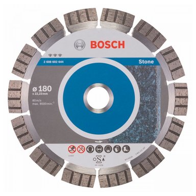 DISCO DIAMANTADO 1 PIEZA BOSCH 7' BEST STONE SEGMENTADO 3 DIAMANTES - 2