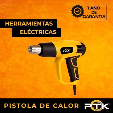 PISTOLA DE CALOR PTK 2000W PROFESIONAL 2 NIVELES TEMPERATURA - 4