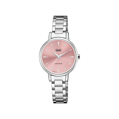 RELOJ QYQ MUJER COLOR PLATEADO CON BRAZALETE DE ACERO Y CIERRE DESPLEGABLE RESISTENTE AL AGUA - REGALO ELEGANTE PARA MUJER - 1
