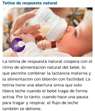 BIBERÓN AVENT VIDRIO NATURAL 3.0 ANTICOLICO Y ANTIGOTEO CON TETINA 0M+ TRANSPARENTE 120 ML RECIEN NACIDO - 5