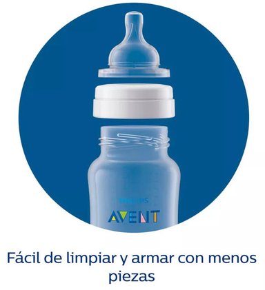 SET DE REGALO AVENT ANTICOLICO DE RECIEN NACIDO 1 BIBERON DE 125 ML + 1 BIBERON DE 260 ML + 1 BIBERON DE 330 ML - TRANSPARENTE - 6