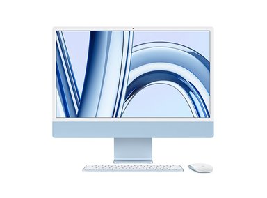 IMAC M3 CHIP WITH 8‑CORE CPU, 8‑CORE GPU, AND 16‑CORE NEURAL ENGINE - BLUE / 8GB Y 256GB - 1