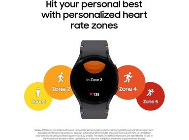 SMARTWATCH SAMSUNG PLATEADO OSCURO GALAXY WATCH FE SEGUIMIENTO FITNESS SENSOR BIA HR PERSONALIZADO MONITOR SUEÑO - 3